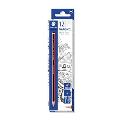 Imagen de Staedtler tradición 110 Lápices de grafito, color negro/rojo, 1 unidad
