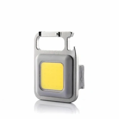 Imagen de InnovaGoods® Mini Linterna Led, Llavero Linterna,Mini Lampe de paseo, Abrebotellas con 4 Modos iluminacion, Gancho para Camping y Luz intermitente emergencia.