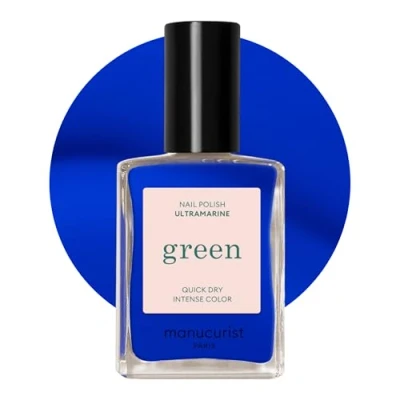 Imagen de MANUCURIST Green Esmalte de Uñas Azul Eléctrico Clásico 9 Free Vegano y Origen Biológico (72%) Manicura Profesional 15 ml (ULTRAMARINE)