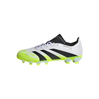 Imagen de adidas Performance Predator League Unisex Botas de fútbol con tacos, Talla: 30.5, White/core black/lucid lemon Zapatos