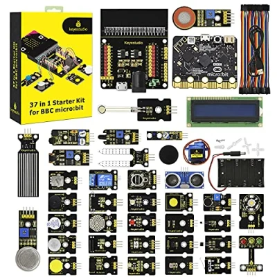 Imagen de KEYESTUDIO BBC Micro:bit 37 en 1 Kit de Inicio con V2 Placa Control para Microbit Starter