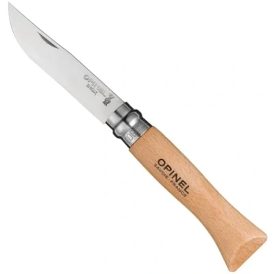 Imagen de Opinel O123060 Navaja con Hoja de Acero Inoxidable, Unisex, Beige, 7 cm