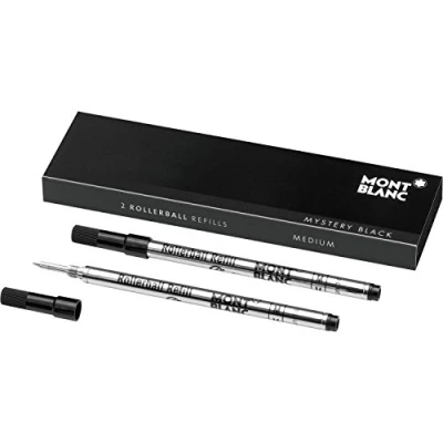 Imagen de CARGA ROLLER MONTBLANC CLÁSICO NEGRO MEDIO X2