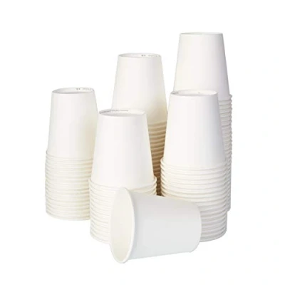 Imagen de ECO BRO Vasos De Papel Biodegradables Compostables Ecológicos 200 ml Desechables para Agua Bebidas Calientes y fría (100)