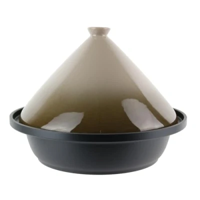 Imagen de COOK CONCEPT Cuisy CMKC2404 Rustierda C/Tajina inducción, acero inoxidable, marrón, 30.20 x 23 cm
