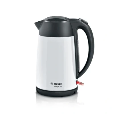 Imagen de Bosch DesignLine TWK3P421 hervidor de agua inalámbrico DesignLine, inalámbrico, verter sin salpicaduras, indicador taza, nivel agua, protección contra