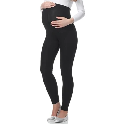 Imagen de Be Mammy Leggins Premamá Embarazo Ropa Deporte BE20 230 (Negro, M)