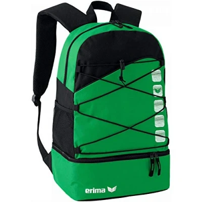 Imagen de erima 723342 Mochila Multifunción con Compartimento Inferior, Unisex, Smaragd/Negro, 1