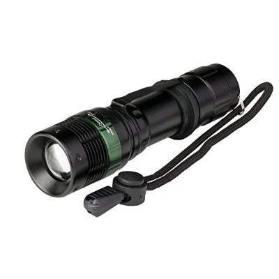 Imagen de POLY POOL PP3152 Linterna LED Portátil 3W ALUPRO Mini 3 Luminosidad Luz Emergencia o Trabajo de Bolsillo Aluminio Capacidad 150 m con Fuego Regulable Lámpara Batería + Cordón