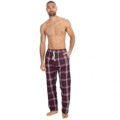 Imagen de Undercover Pantalones de pijama tejidos a cuadros para hombre, granate, L