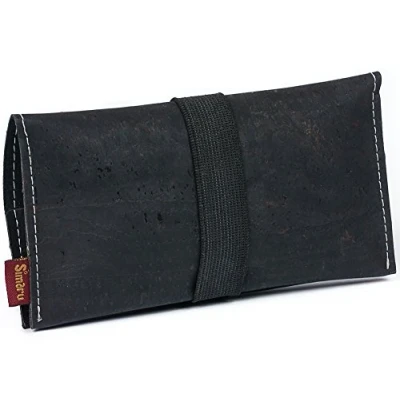 Imagen de Simaru Bolsa para Tabaco en Corcho Vegano, Estuche Multifuncional Fumadores con Espacio Accesorios