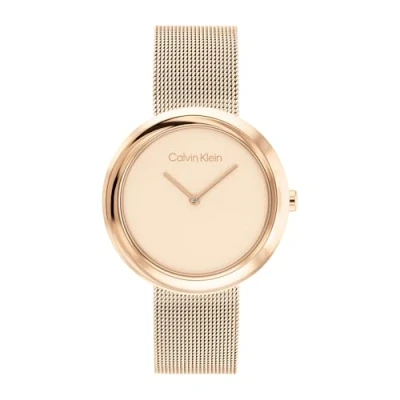 Imagen de Calvin Klein Reloj Analógico de Cuarzo para mujer Colección TWISTED BEZEL Collection con Correa Acero Inoxidable en Malla o Cuero