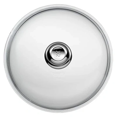 Imagen de WMF Tapa de Vidrio Para Sartenes Con Pomo Acero, Cristal Pyrex, 28 cm diámetro
