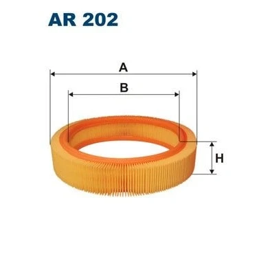 Imagen de FILTRON AR 202 Filtro de aire 52,5 262 Cartucho filtrante OPEL: Kadett E Berlina, Corsa A CC, CC