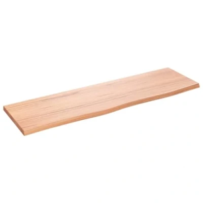 Imagen de vidaXL Estante de Pared Madera Roble tratada marrón Claro 100x30x2 cm, almacenaje, Madera, Tablero estantería