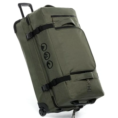 Imagen de SONS OF ALOHA Bolsa de Viaje XXL con 2 Ruedas Maleta Kane Trolley 80 cm Deporte Grande 140L Verde Oliva