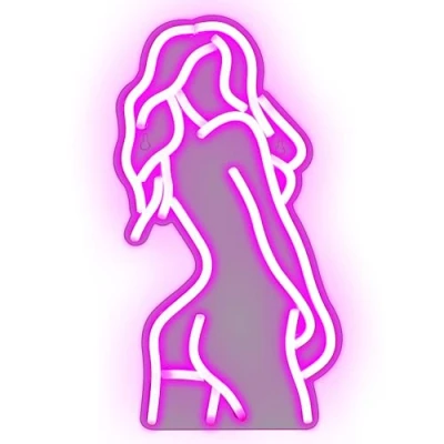 Imagen de Wanxing Letrero de neón para mujer desnuda Led Sexy Back Luz 15.7 &quot;x 9&quot; Decoración arte pared el hogar Dormitorio Bar Sala juegos Apartamento Pub Fiesta Usb Powered