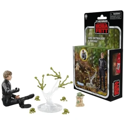 Imagen de Star Wars: The Book of Boba Fett Vintage Collection Figuras Luke Skywalker &amp; Grogu 10 cm