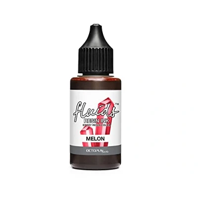 Imagen de Octopus Fluids resin Ink MELON, Tinta de Alcohol para colorear resina epoxi y UV, Art, colours 30 ml, rojo