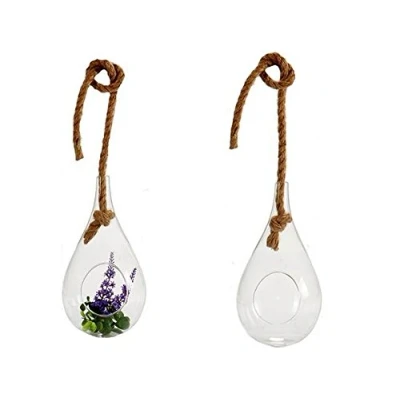Imagen de ARTE REGAL Lagrima Cristal Colgante con Cuerda Altura 25 Diametro 13cm