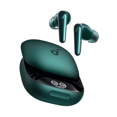 Imagen de Soundcore Liberty 4 Pro de Anker, Auriculares Inalámbricos con Cancelación Ruido Adaptativa en Tiempo Real, 7 Sensores, Música Hi Fi Estudio, Llamadas Nítidas 9 Micrófonos e IA