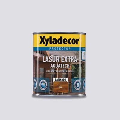 Imagen de Xyladecor Lasur Extra Satinado Aquatech para madera Teca 750 ml