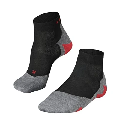 Imagen de FALKE RU5 Race Short M SSO hilo funcional anti ampollas fino 1 par, Calcetines para correr Hombre, Negro (Black Mix 3010), 39 41