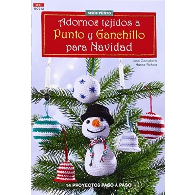 Imagen de Crea CON Patrones. Adornos Tejidos A PUNTO Y Ganchillo Para Navidad Número 12 (CREA PATRONES DE CRUZ)