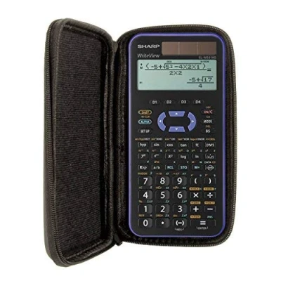 Imagen de WYNGS Funda Protectora Negra para calculadora Sharp EL W531XG