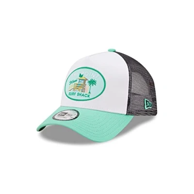 Imagen de New Era Bay Point Surf Shack Cap weiß türkis verstellbar Truckercap mit Mesh One Size
