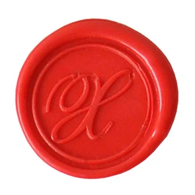 Imagen de Herbin 40324T Une pastille en laiton pour cire à cacheter, alphabet anglais, lettre X