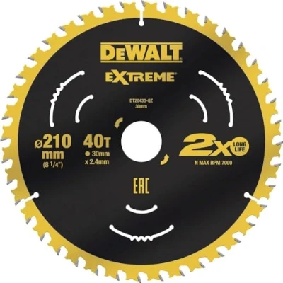 Imagen de Dewalt DT20433 QZ hoja de sierra 210 x 30 2.4mm Zähneanzahl: 40 1 pieza