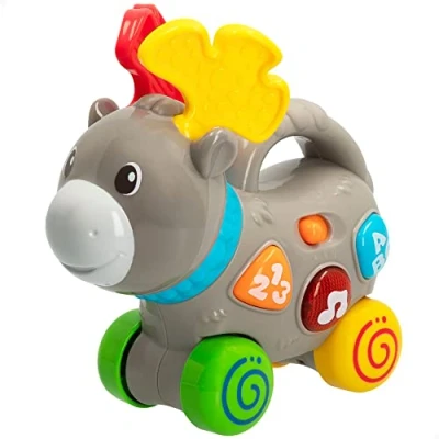 Imagen de winfun Arrastre musical, alpaca, Juguete alpaca con música, para bebés, Juguetes Primera infancia, Voz en español, incluye 2 pilas AA, Winfun, +12 meses (46687)