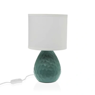 Imagen de Versa Lámpara de mesa Verde Blanco Cerámica 40 W 15,5 x 27,5 cm
