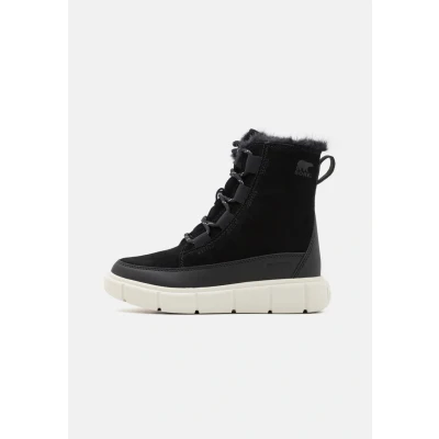 Imagen de Sorel Youth Explorer III LACE WP Unisex Botas para la nieve niños, Talla: 37, Black/sea salt Zapatos