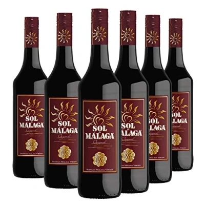 Imagen de Sol de Málaga Pack 6 botellas 75cl Vino licor dulce D.O. &quot;Málaga&quot;