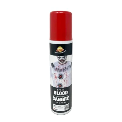 Imagen de Fiestas GUIRCA Espray Sangre para Ropa (75 ml) Maquillaje y Pintura Corporal Halloween Temáticas Accesorio de Disfraz Adultos Niños Ideal Terror Horror Rojo