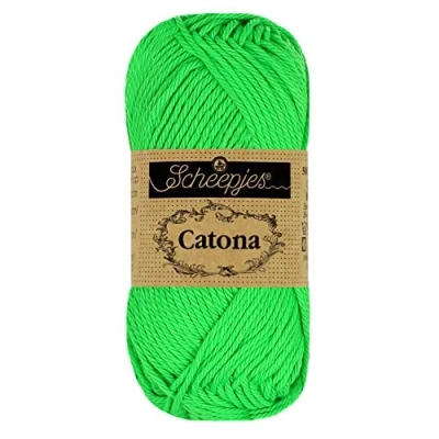 Imagen de Scheepjes 602 Neón Verde Catona Hilo 1x50g