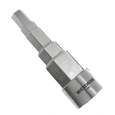 Imagen de Llave escalonada universal para radiador con 5 escalones y entrada de 1/2&quot; WIESEMANN 1893 I 81116