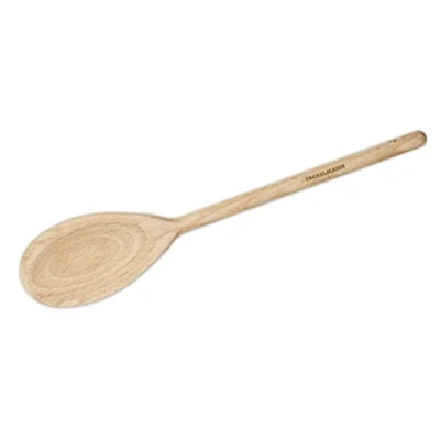 Imagen de Fackelmann Cuchara de Madera cocina para remover y mezclar los alimentos, Haya, Utensilios madera, Color Natural, 25x4, 5cm, 1ud