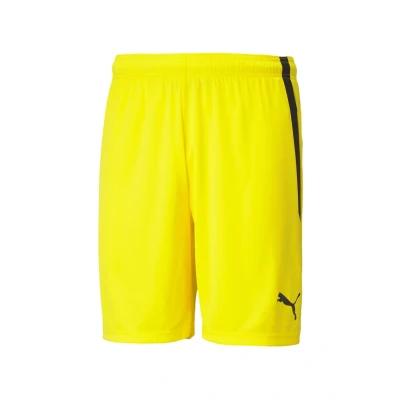 Imagen de Puma Teamliga Shorts Pantalones cortos, Cyber Yellow, XL Unisex adulto