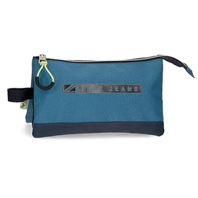 Imagen de Pepe Jeans Duncan Estuche Triple Azul 22x12x5 cms Poliéster