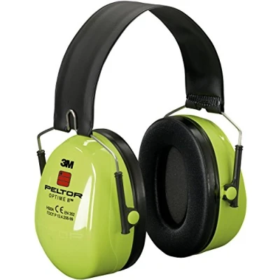 Imagen de 3M PELTOR Optime II Orejeras plegables Alta Visibilidad 31 dB (1 orejera/caja), H520F