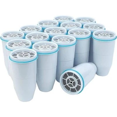 Imagen de ZeroWater Filtro de 5 estapas, Libre BPA y NSF certificada para Reducir la Cal el Plomo Otros Metales Pesados. 16 Unidades