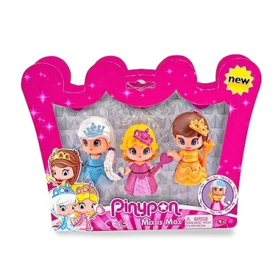 Imagen de Pinypon 700014094 Princesas, Purpurina, Pack de 3