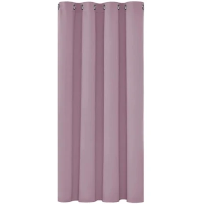 Imagen de Deconovo Cortinas Dormitorio Salon Opacas Moderna con Ojales, Termicas Aislantes Frio y Calor 132x138 cm(Ancho x Alto) Rosa Claro, 1 Pieza