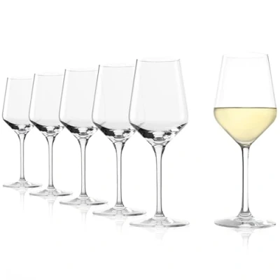 Imagen de Stölzle Lausitz copas Revolution para vino blanco, 365 ml, juego de 6, blanco uso versátil