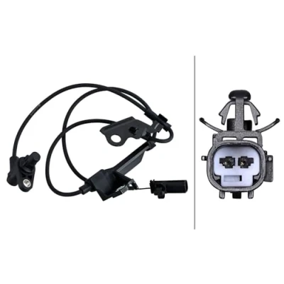 Imagen de HELLA 6PU 230 048 921 Sensor de ABS Eje delantero, derecha inductivo 2 965