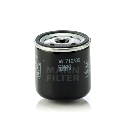 Imagen de MANN FILTER W 712/80 Filtro de aceite 3/4 16 UNF con válvula bloqueo retorno enroscable SAAB: 900 I Combi Coupe, 9 3 Hatchback, 5 Familiar