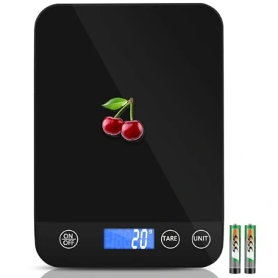 Imagen de Apritsce Bascula Cocina Digital, 15 KG Peso de con Pantalla LCD Inclinada y Función Tara, Precisión 1 g/0.1 oz Balanza Cocina, Alimentos para Hornear Cocinar